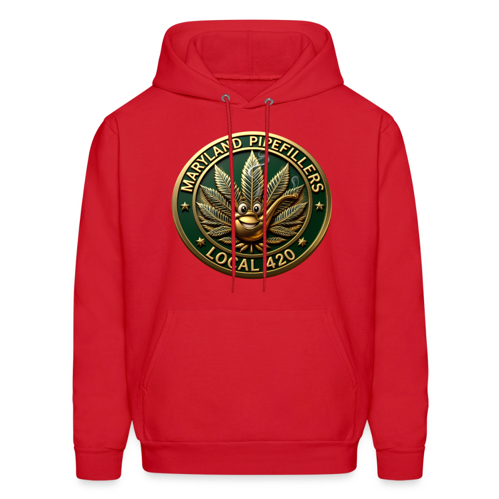 MARYLAND PIPEFILLERS LOCAL 420 Men's Hoodie - red