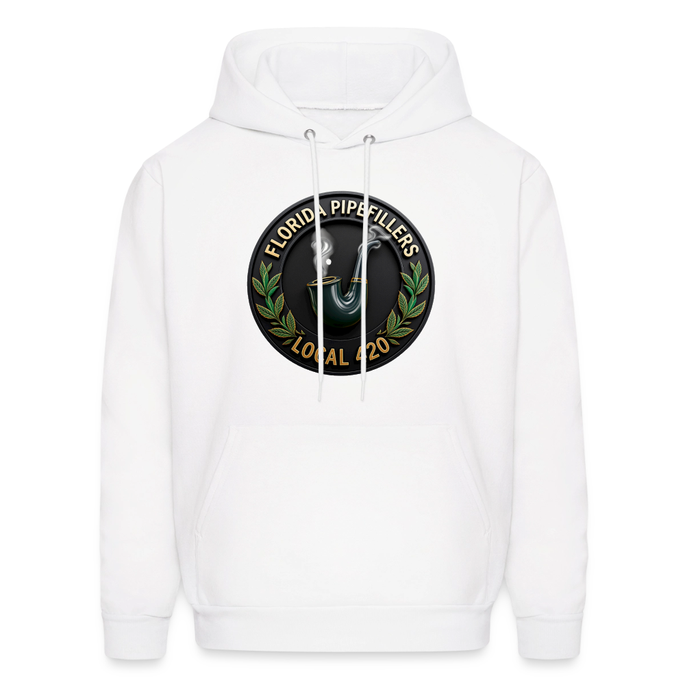 FLORIDA PIPEFILLERS LOCAL 420 Men's Hoodie - white