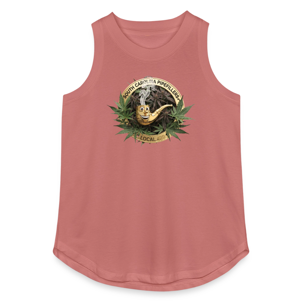 SOUTH CAROLINIA PIPEFILLERS LOCAL 420 Women's Relaxed Tank Top - mauve