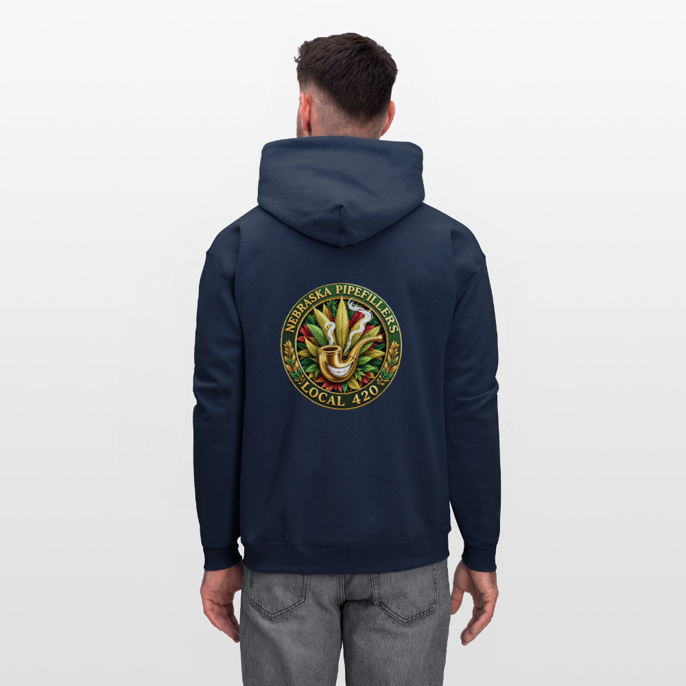NEBRASKA PIPEFILLERS LOCAL 420 F/B DESIGNS Men's Hoodie - navy