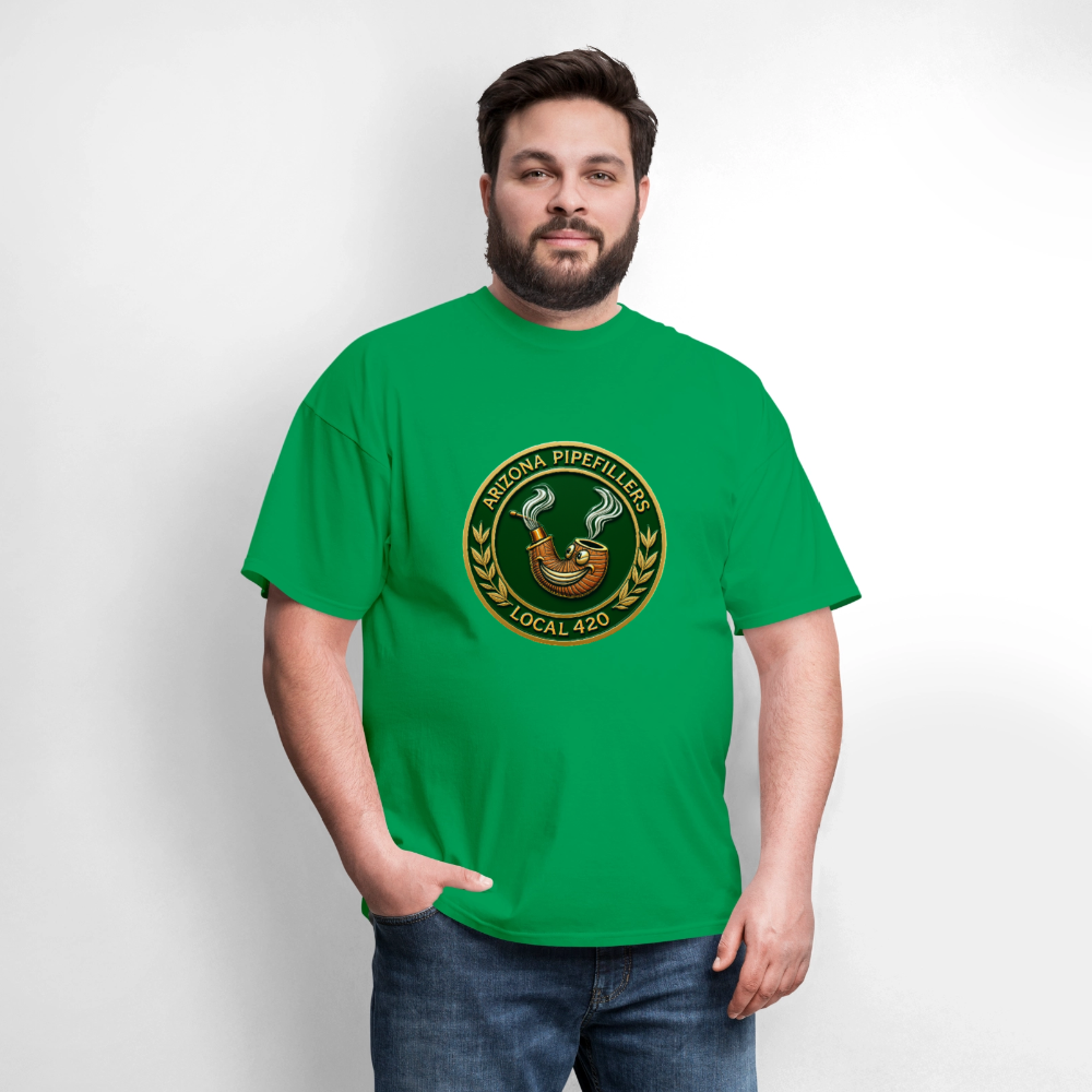 ARIZONIA PIPEFILLERS LOCAL 420 Men's T-Shirt - bright green