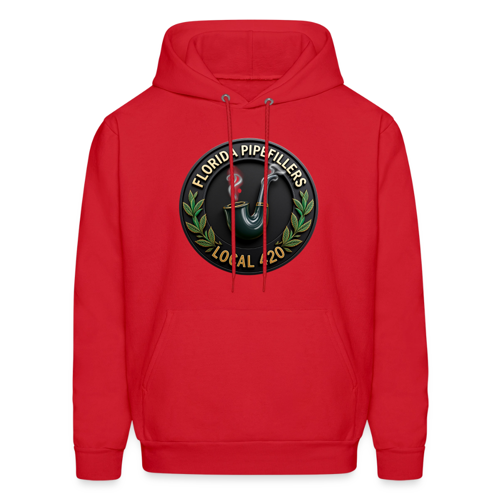 FLORIDA PIPEFILLERS LOCAL 420 F/B DESIGN Men's Hoodie - red