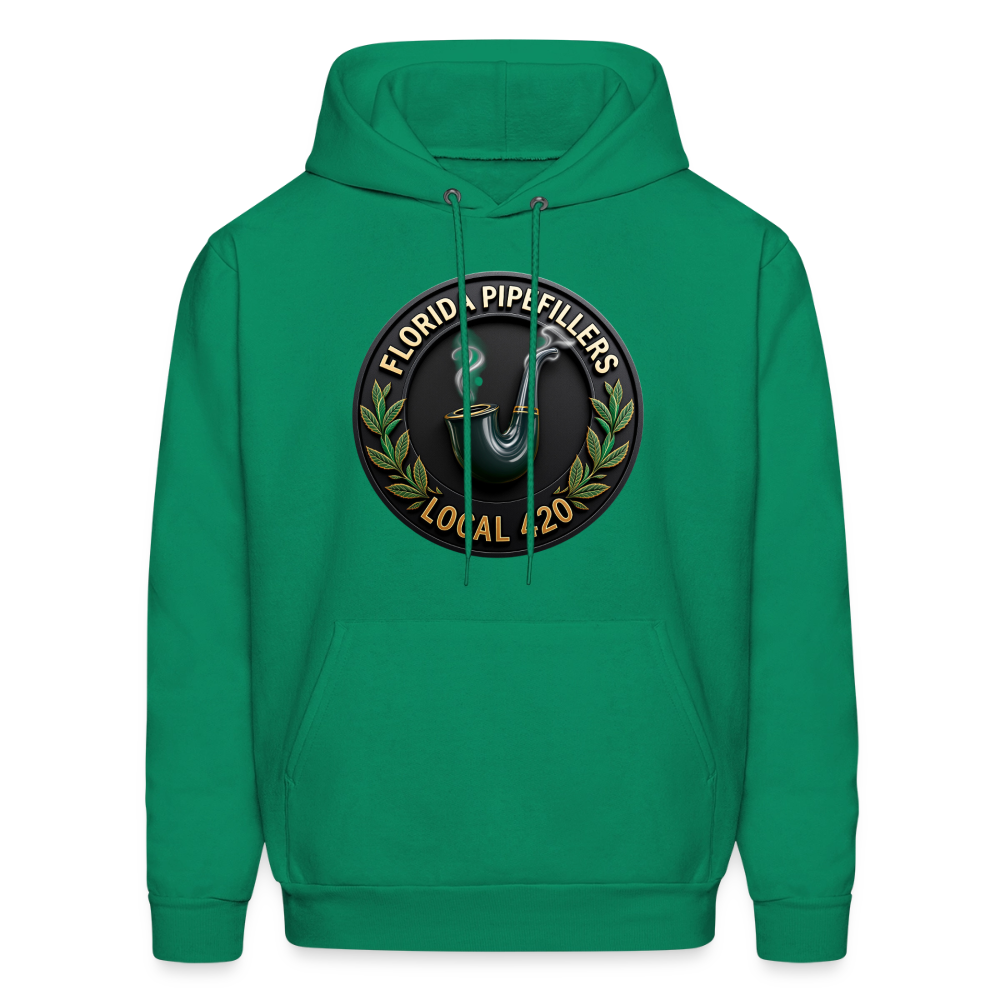 FLORIDA PIPEFILLERS LOCAL 420 F/B DESIGN Men's Hoodie - kelly green
