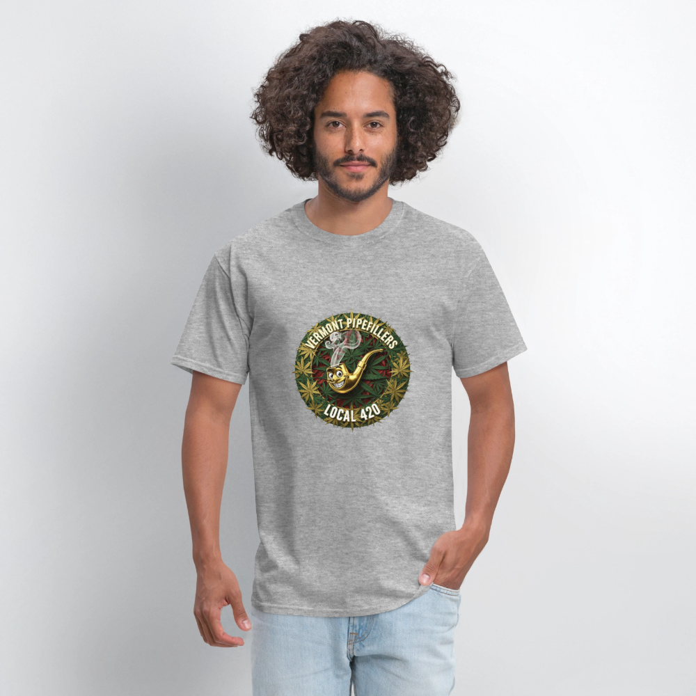 VERMONT PIPEFILLERS LOCAL 420 Men's T-Shirt - heather gray