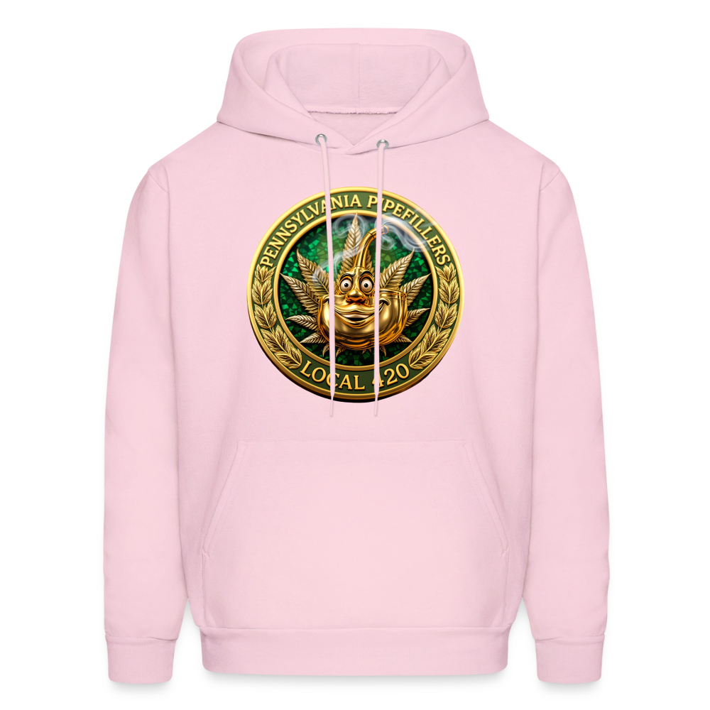 PENNSYLVANIA PIPEFILLERS LOCAL 420 F/B DESIGNS Men's Hoodie - pale pink