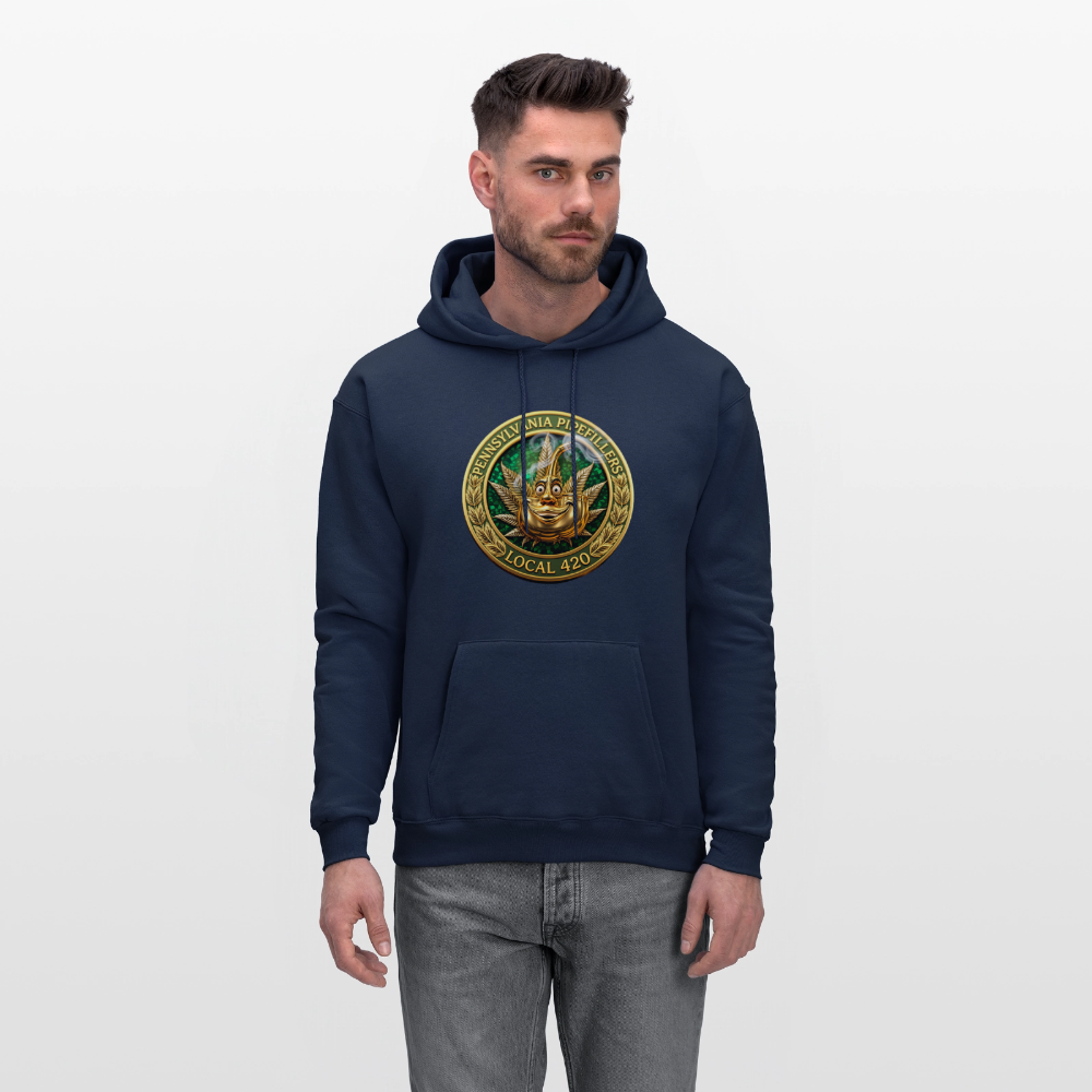 PENNSYLVANIA  PIPEFILLERS LOCAL 420 Men's Hoodie - navy