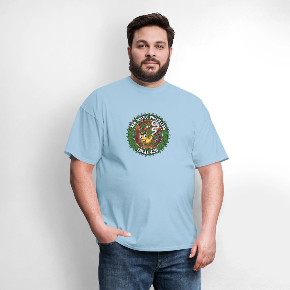 NEW MEXICO PIPEFILLERS LOCAL 420 MEN'S T-Shirt - powder blue