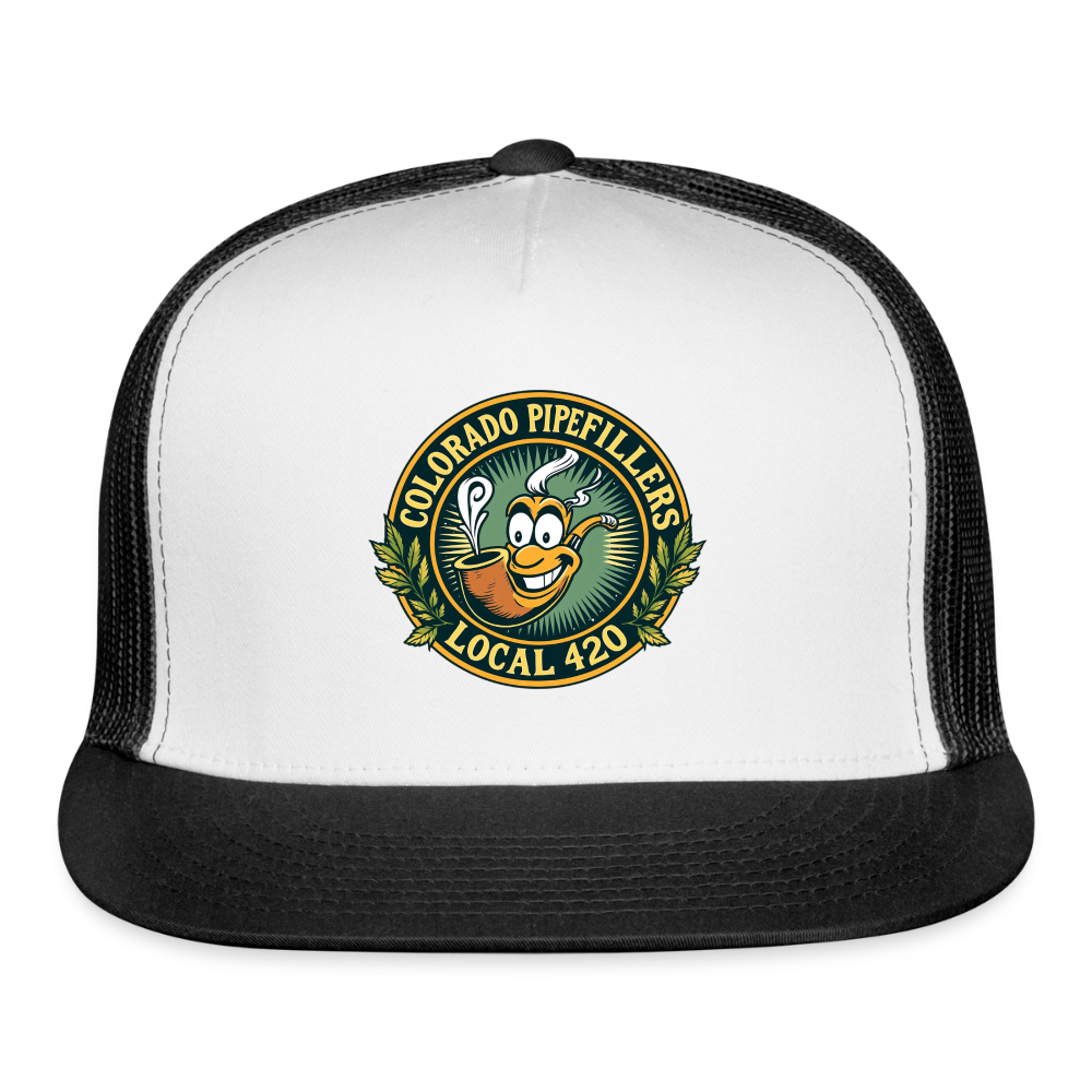 COLORADO PIPEFILLERS LOCAL 420 Trucker Hat - white/black