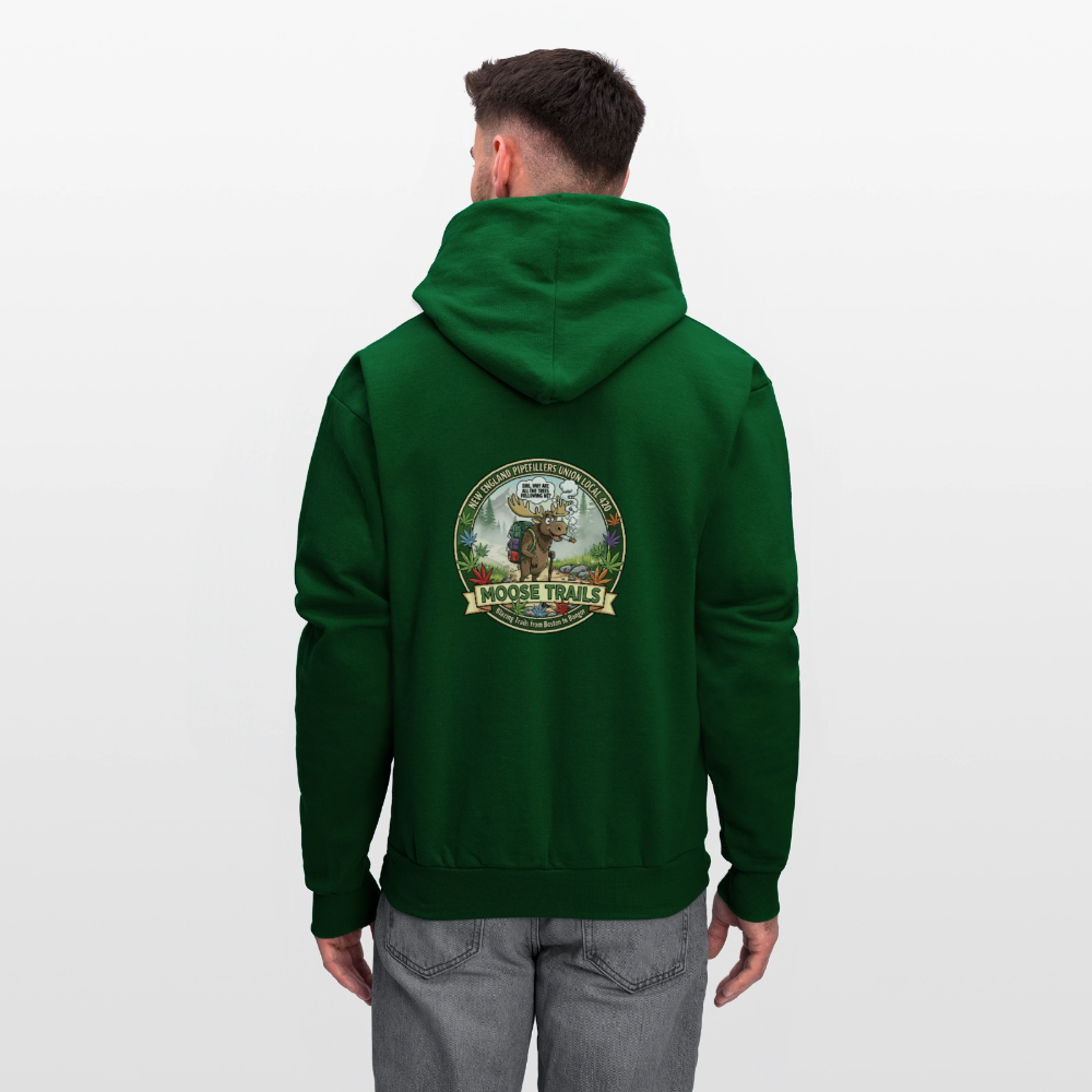 NEW ENGLAND PIPEFILLERS LOCAL 420 BRO Men's Hoodie - forest green