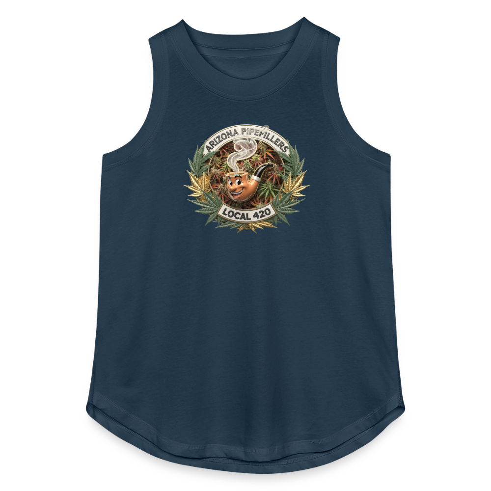 ARIZONA PIPEFILLERS LOCAL 420 Women's Relaxed Tank Top - denim