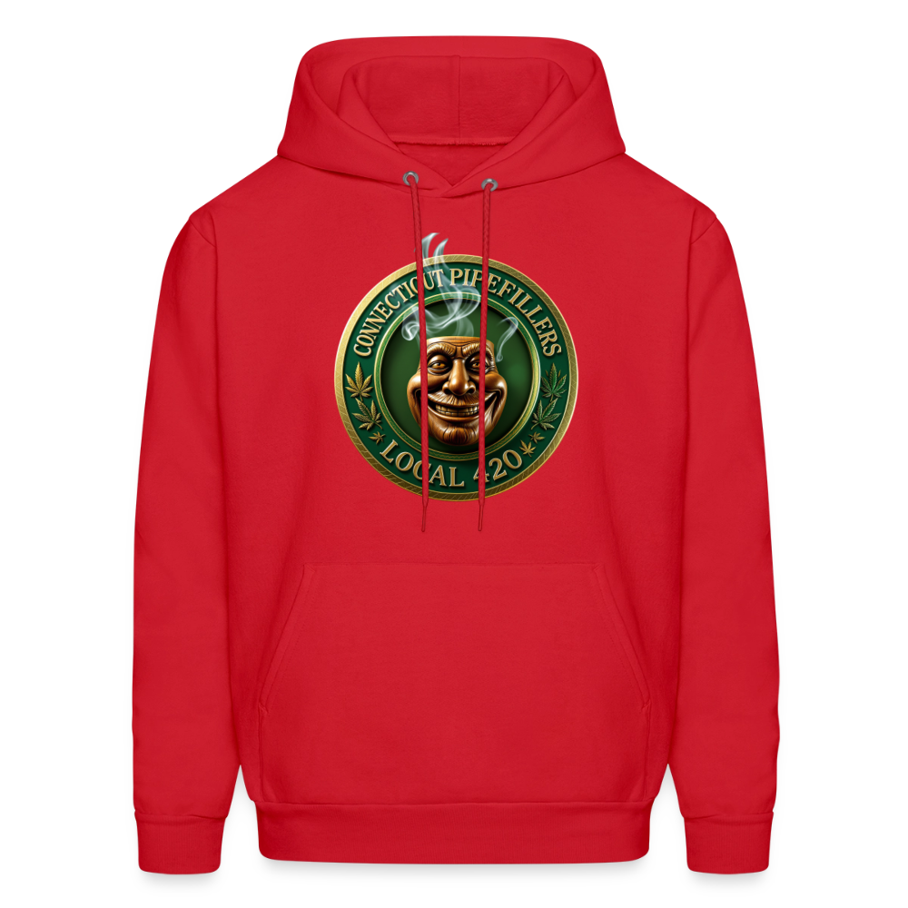 CONNECTICUT PIPEFILLERS LOCAL 420 Men's Hoodie - red
