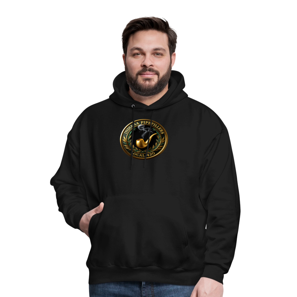 INDIANA PIPEFILLERS LOCAL 420 F/B DESIGN Men's Hoodie - black