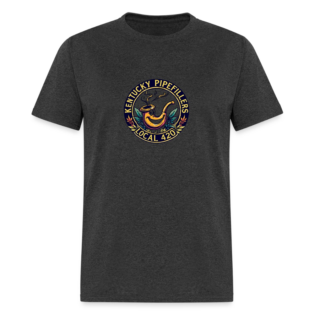 KENTUCKY PIPEFILLERS LOCAL 420 Men's T-Shirt - heather black