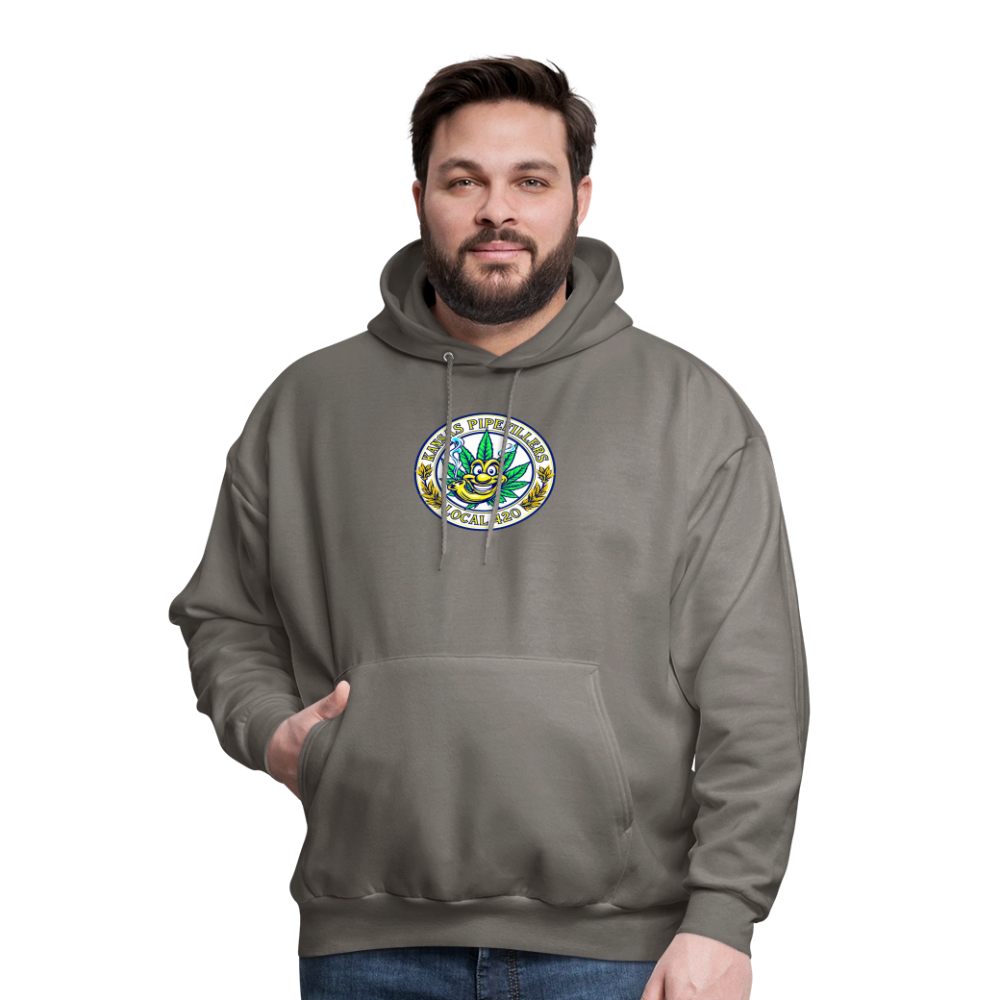 KANSAS PIPEFILLERS LOCAL 420 Men's Hoodie - asphalt gray