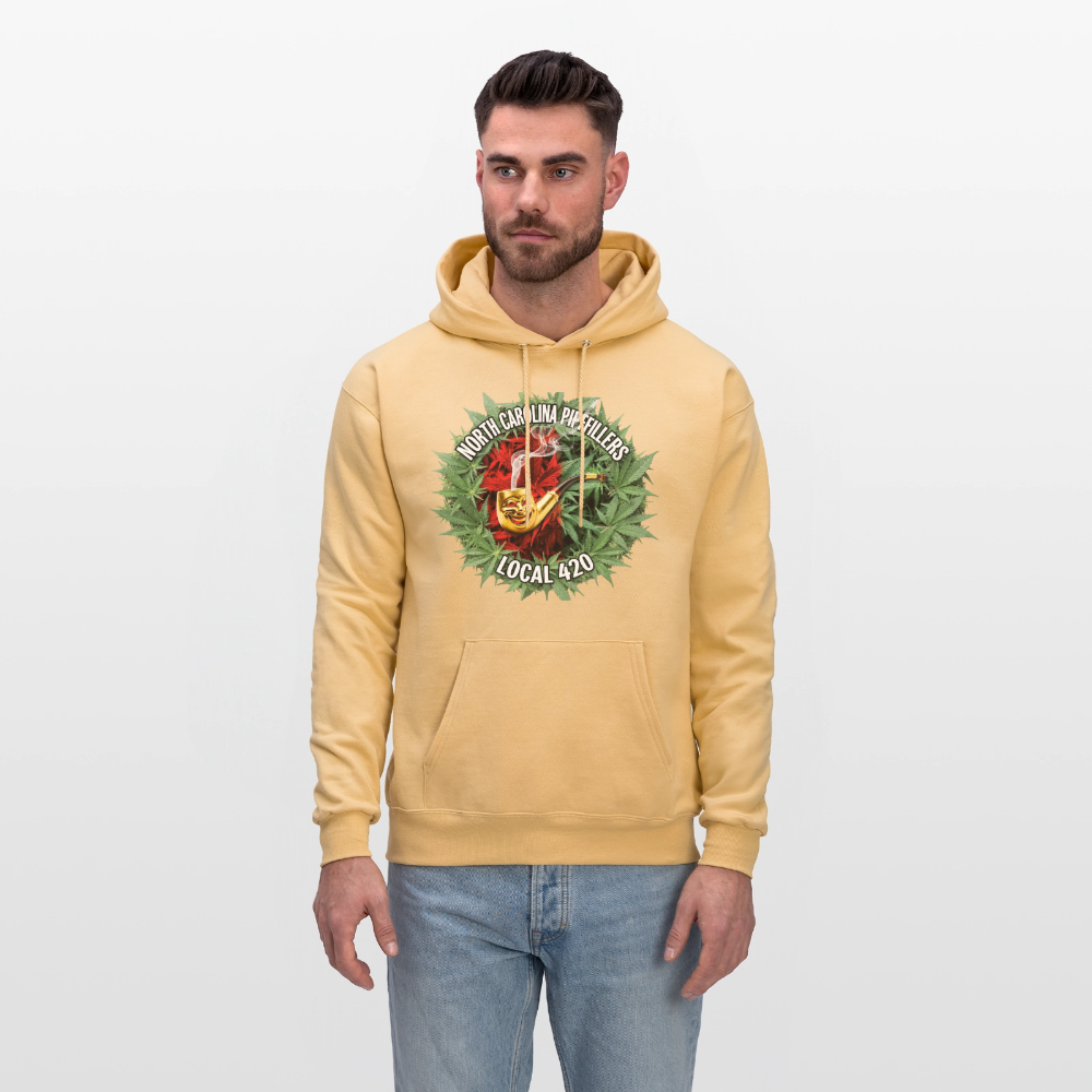 NORTH CAROLINA  PIPEFILLERS LOCAL 420 Men's Hoodie - light gold 