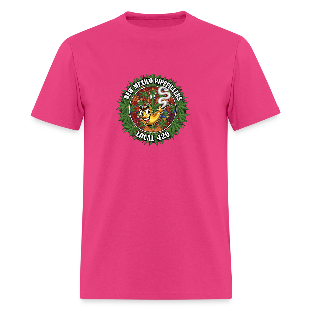 NEW MEXICO PIPEFILLERS LOCAL 420 MEN'S T-Shirt - fuchsia