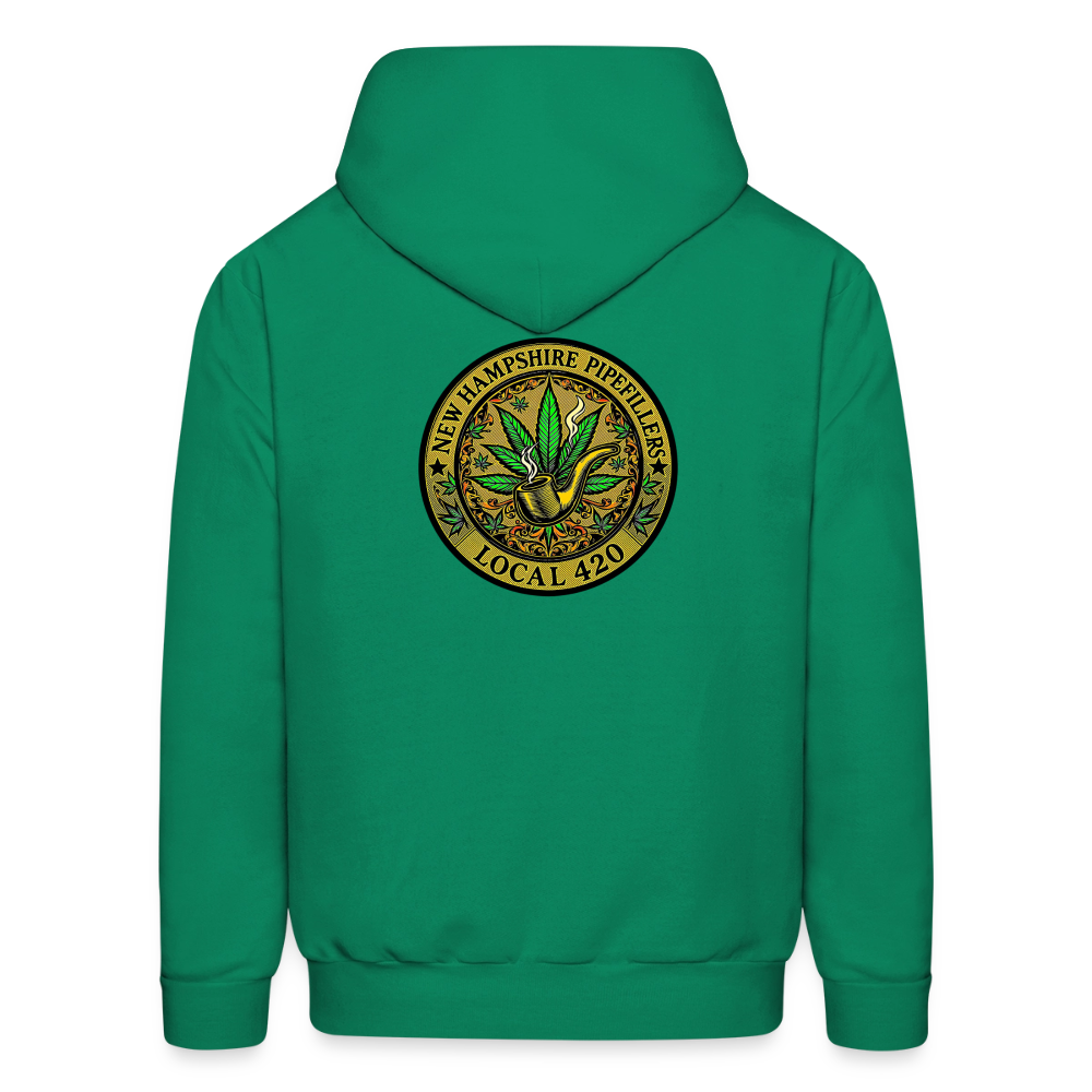 NEW HAMSHIRE PIPEFILLERS LOCAL 420 Men's Hoodie - kelly green