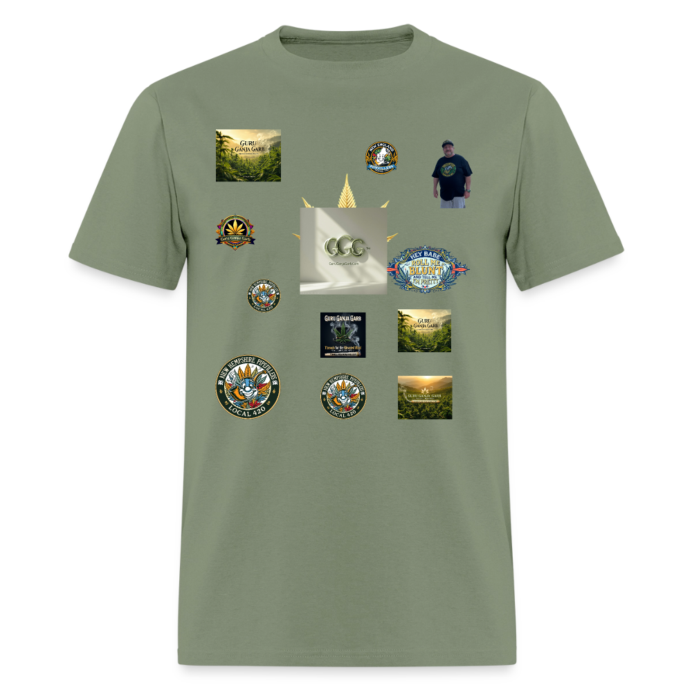 GGG LOGO SHIRT SAMPLES Men's T-Shirt | GILDAN 5000 - military green