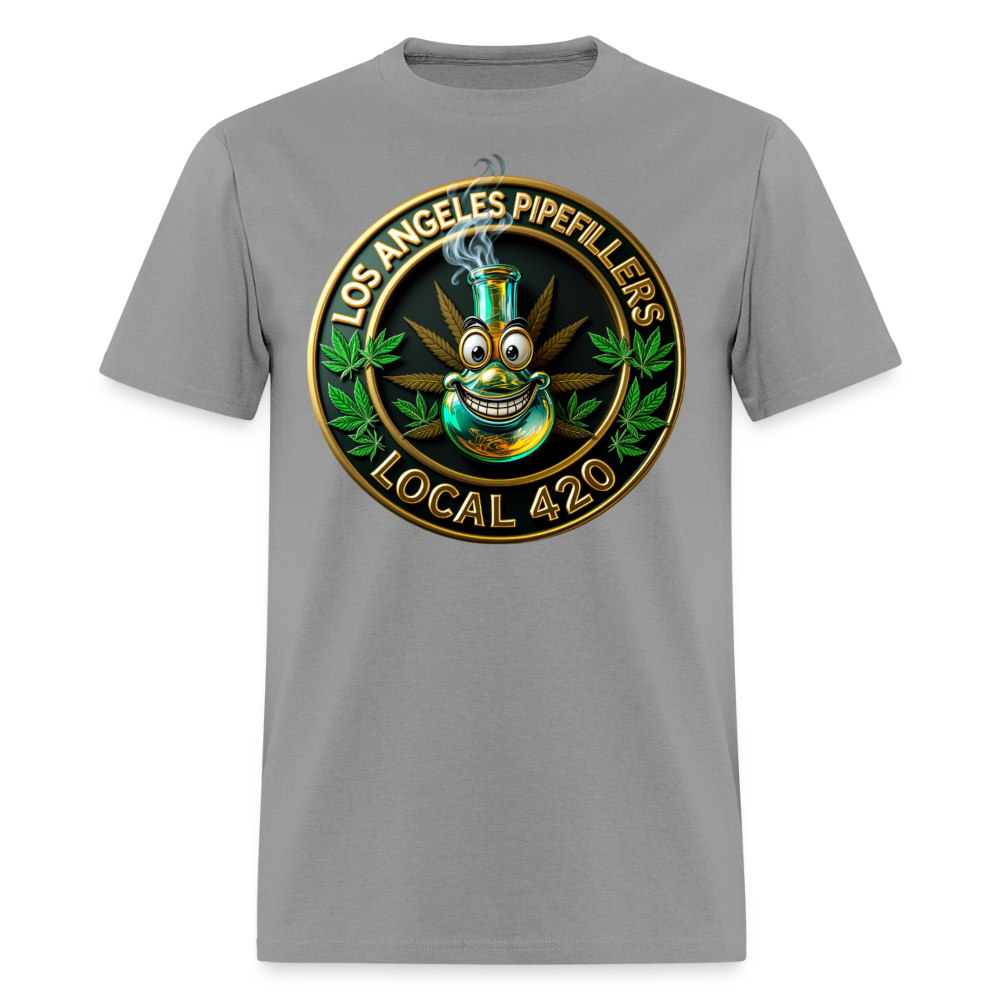 LOS ANGLES PIPEFILLERS LOCAL 420 Men's T-Shirt - rock