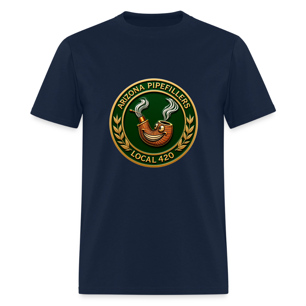 ARIZONIA PIPEFILLERS LOCAL 420 F/B DESIGN Men's T-Shirt - navy