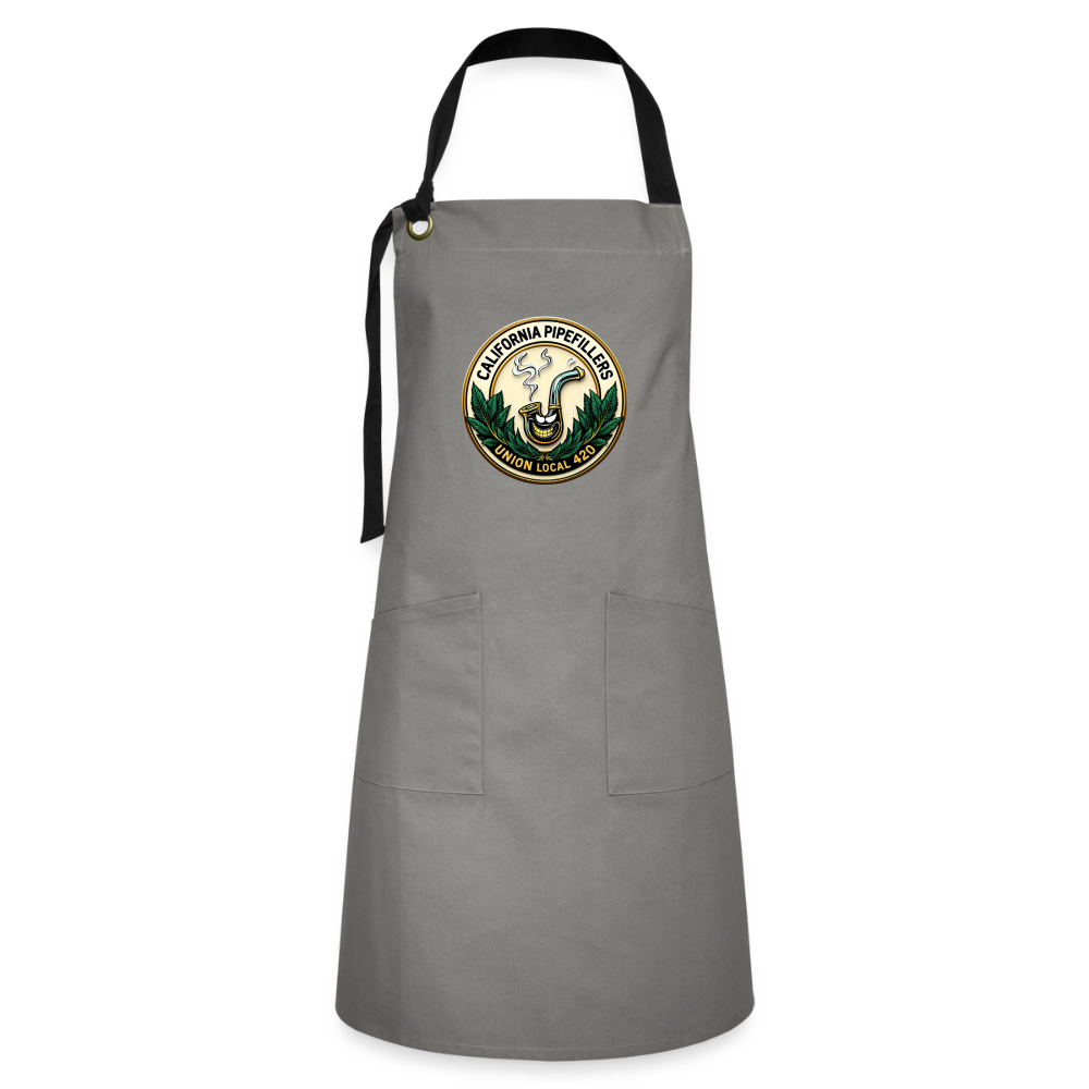 CALIFORNIA PIPEFILLERS UNION LOCAL 420 Artisan Apron - gray/black