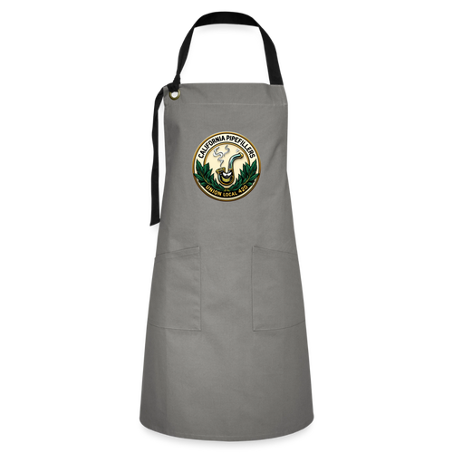 CALIFORNIA PIPEFILLERS UNION LOCAL 420 Artisan Apron - gray/black