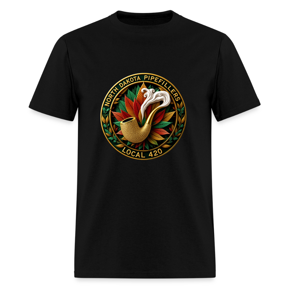 NORTH DAKOTA PIPEFILLERS LOCAL 420 Men's Tee shirt - black
