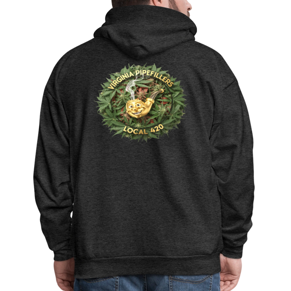 VIRGINIA PIPEFILLERS LOCAL 420 F/B DESIGN Men's  Hoodie - charcoal grey