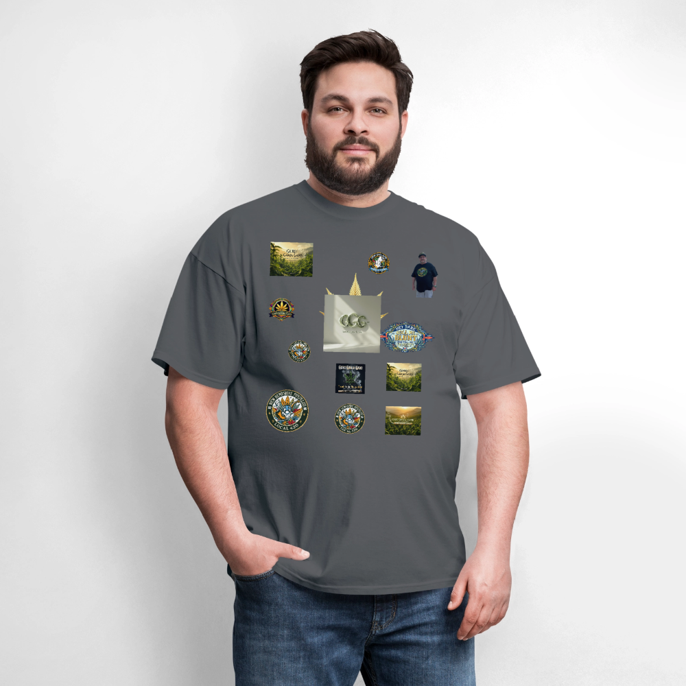 GGG LOGO SHIRT SAMPLES Men's T-Shirt | GILDAN 5000 - charcoal