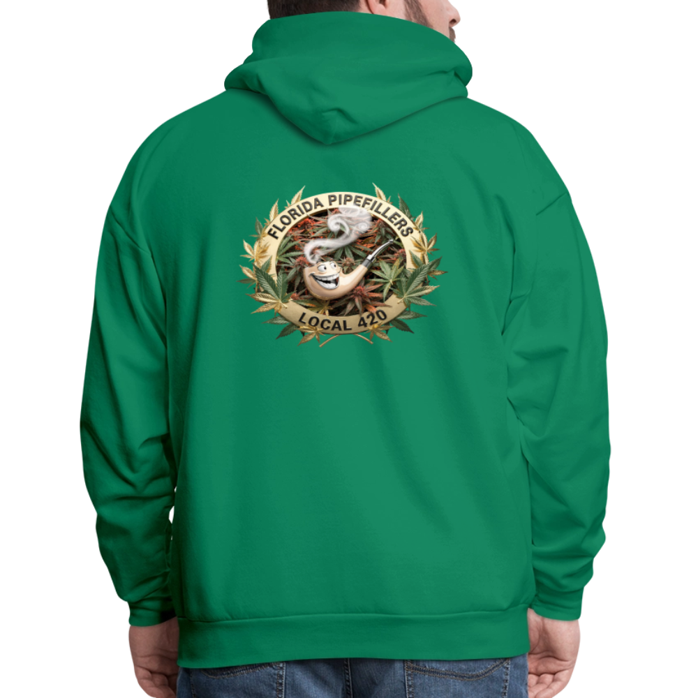 FLORIDA PIPEFILLERS LOCAL 420 F/B DESIGN Men's Hoodie - kelly green