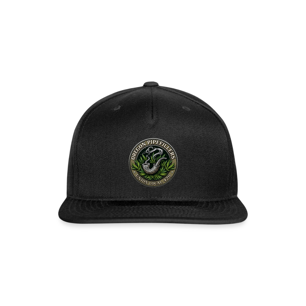 OREGON PIPEFILLERS UNION LOCAL 420 Snapback Baseball Cap - black
