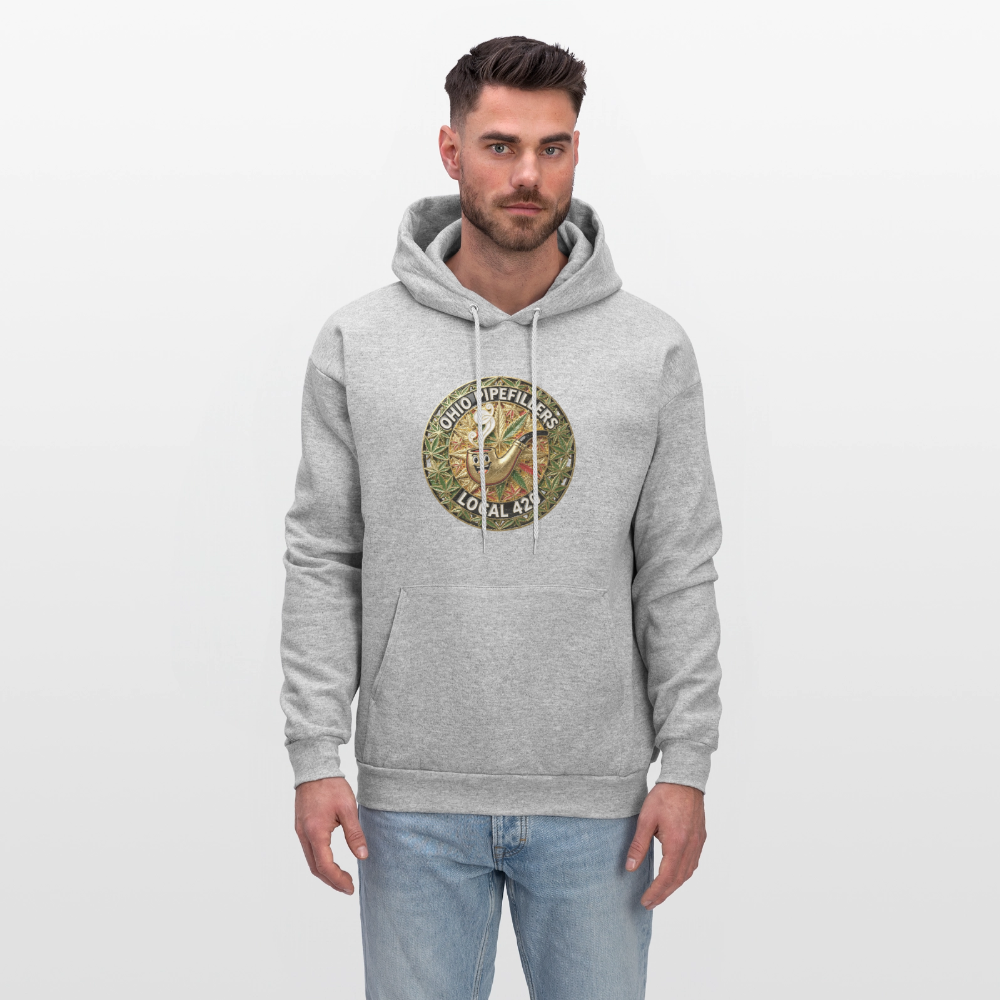 OHIO PIPEFILLERS LOCAL 420  Men's Hoodie - heather gray