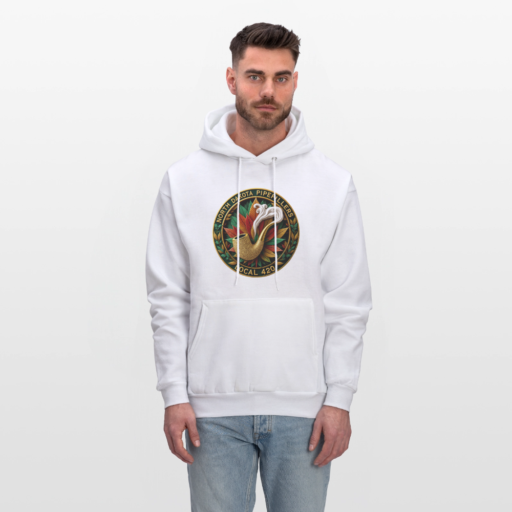 NORTH DAKOTA PIPEFILLERS LOCAL 420 Men's Hoodie - white