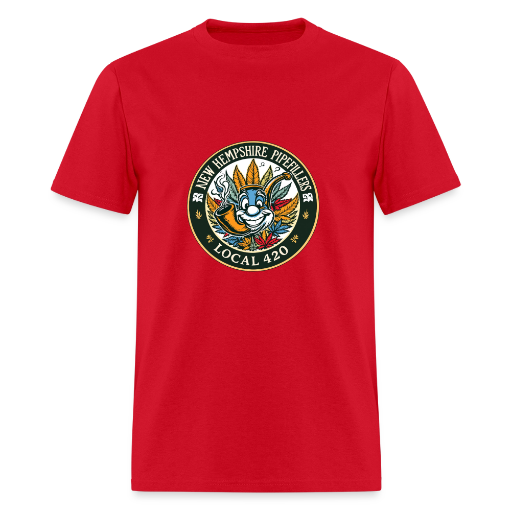 NEW HEMPSHIRE PIPEFILLERS LOCAL 420 Men's T-Shirt - red