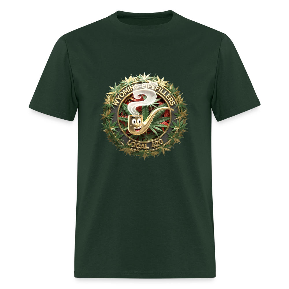 WYOMING PIPEFILLERS LOCAL 420 Men's T-Shirt - forest green