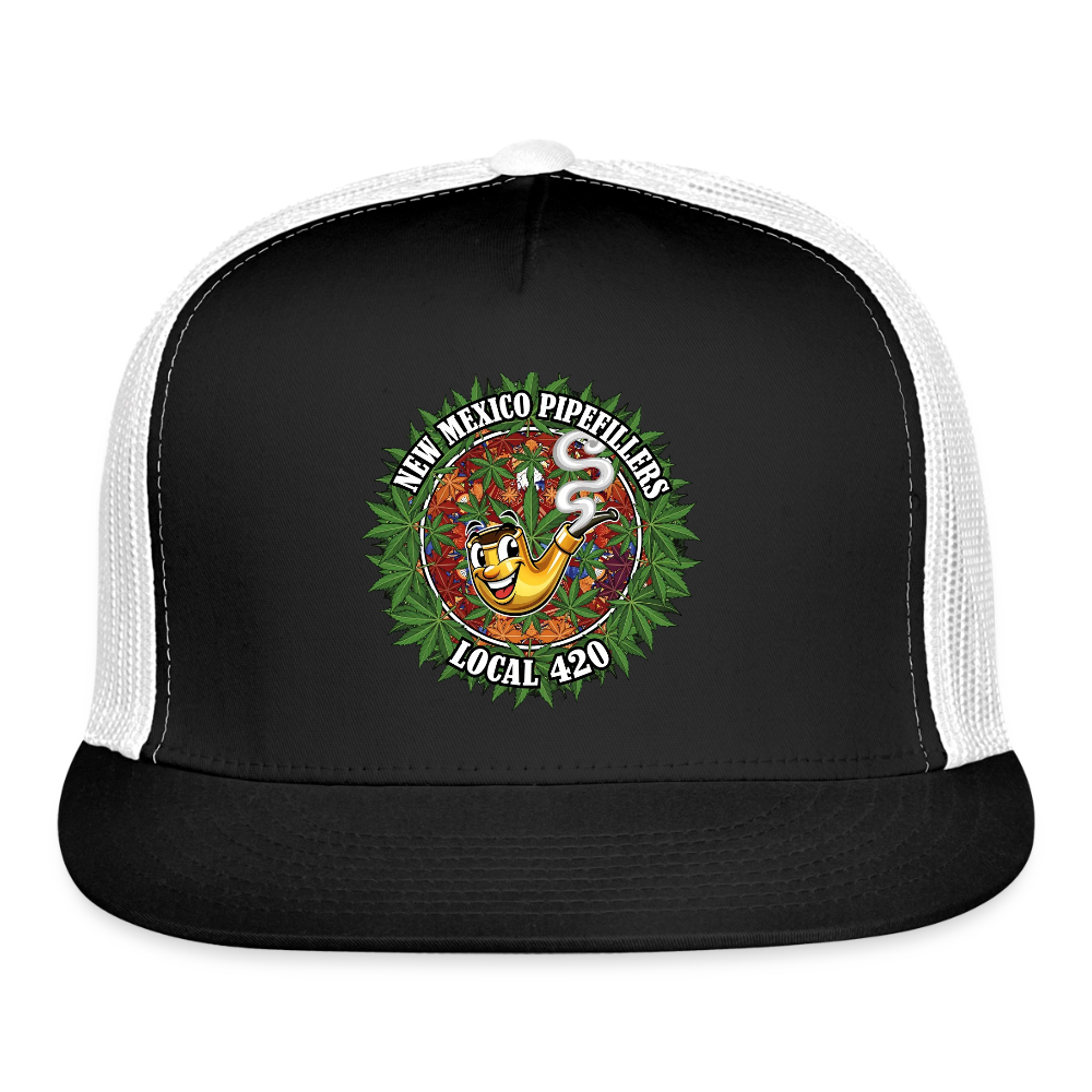 NEW MEXICO PIPEFILLERS LOCAL 420 Trucker Hat - black/white