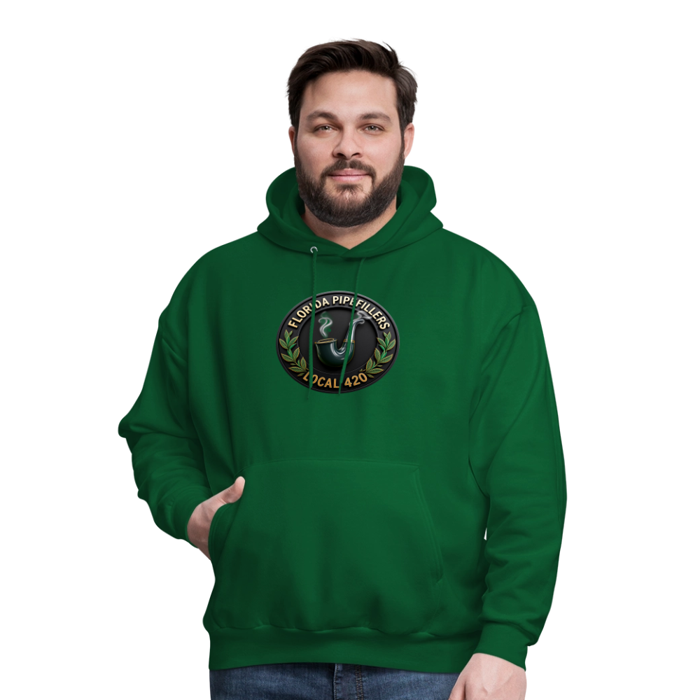 FLORIDA PIPEFILLERS LOCAL 420 Men's Hoodie - forest green