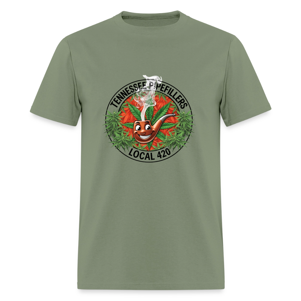 TENNESSEE PIPEFILLERS LOCAL 420 Men's T-Shirt - military green
