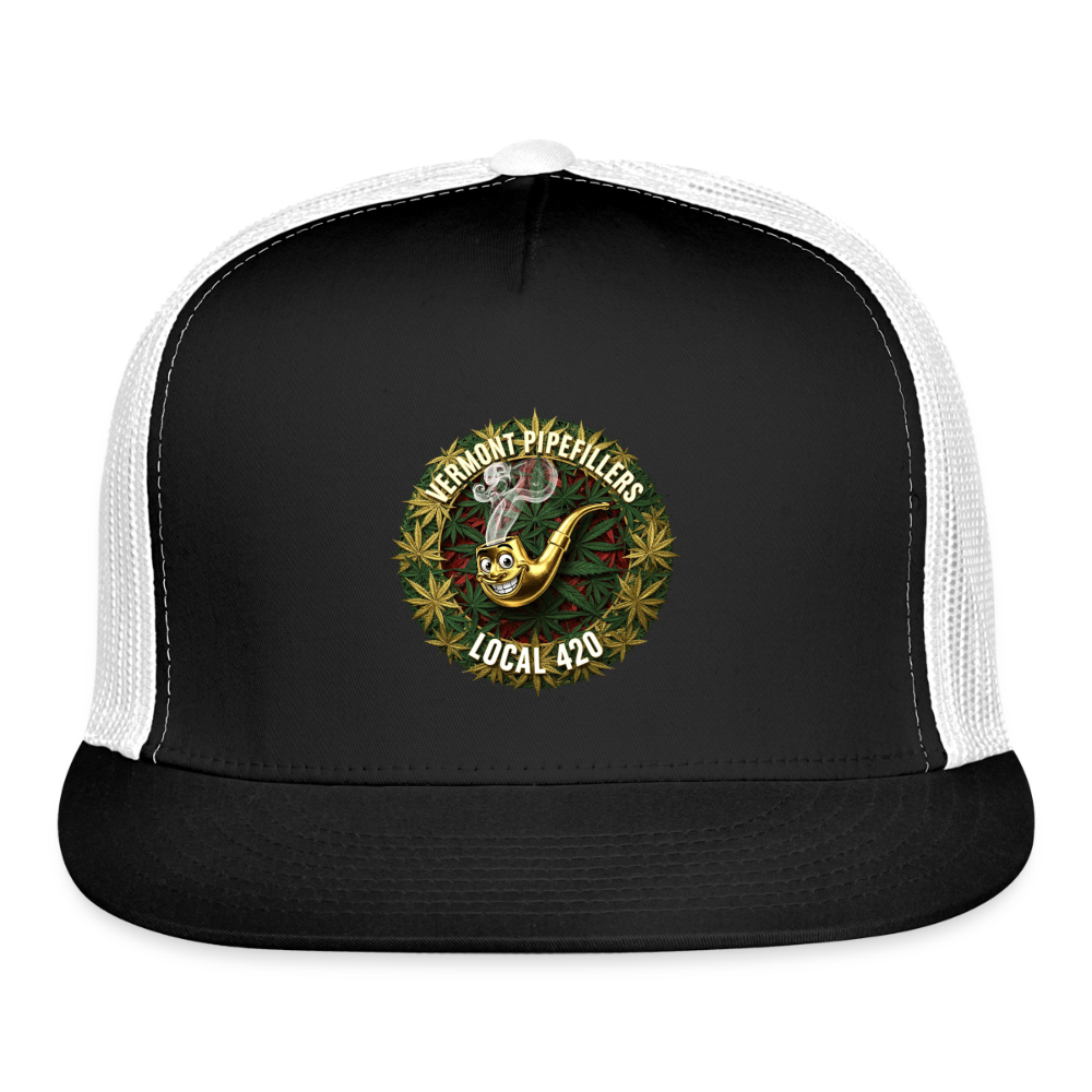 VERMONT PIPEFILLERS LOCAL 420 Trucker Hat - black/white