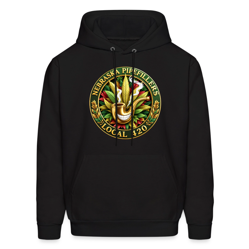 NEBRASKA PIPEFILLERS LOCAL 420 F/B DESIGNS Men's Hoodie - black