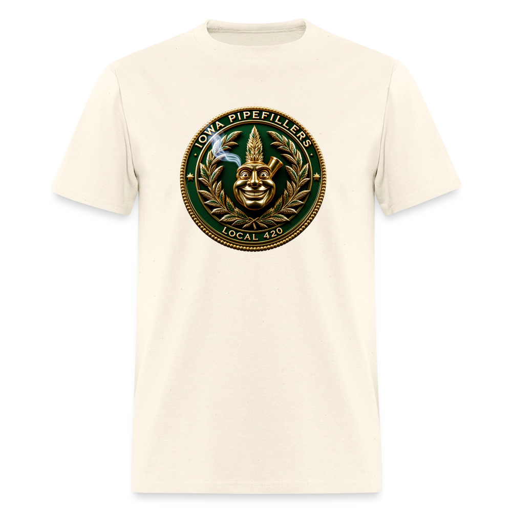 IOWA PIPEFILLERS LOCAL 420 F/B DESIGN Men's T-Shirt - sweet cream heather