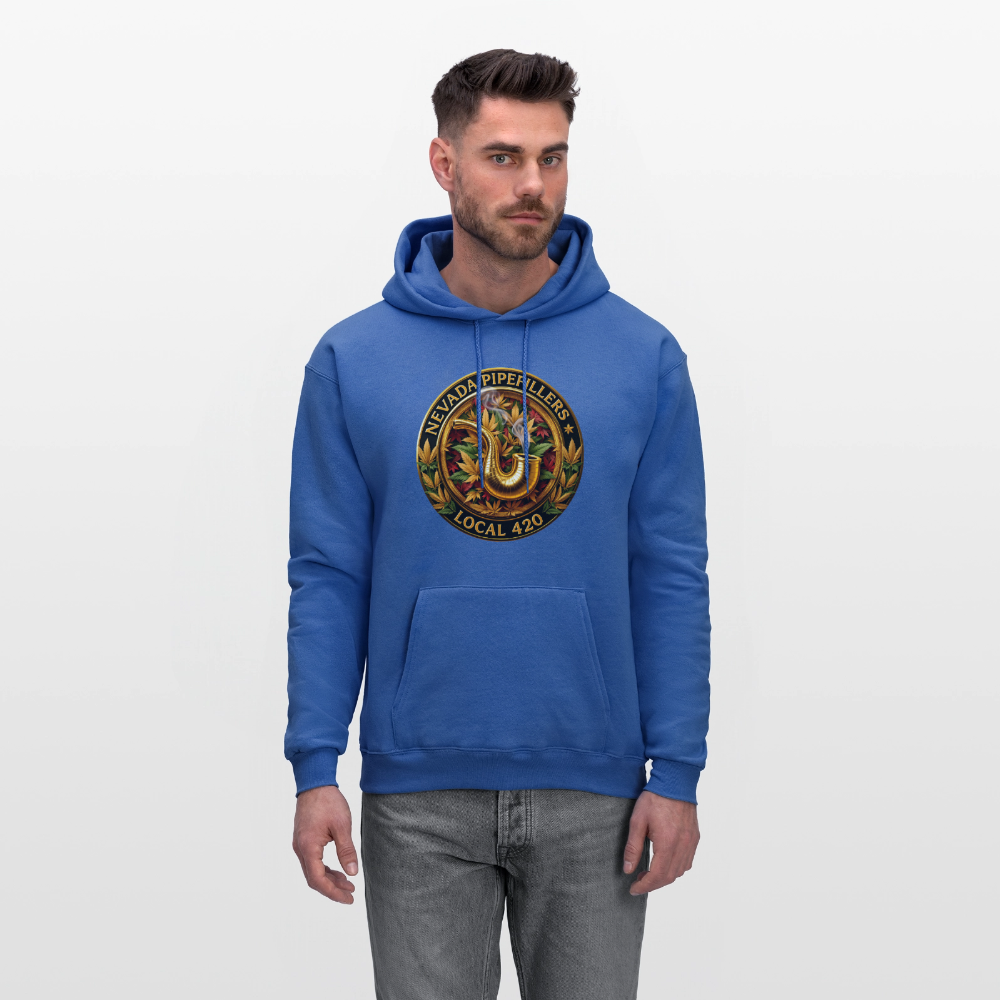 NEVADA PIPEFILLERS LOCAL 420  Men's Hoodie - royal blue