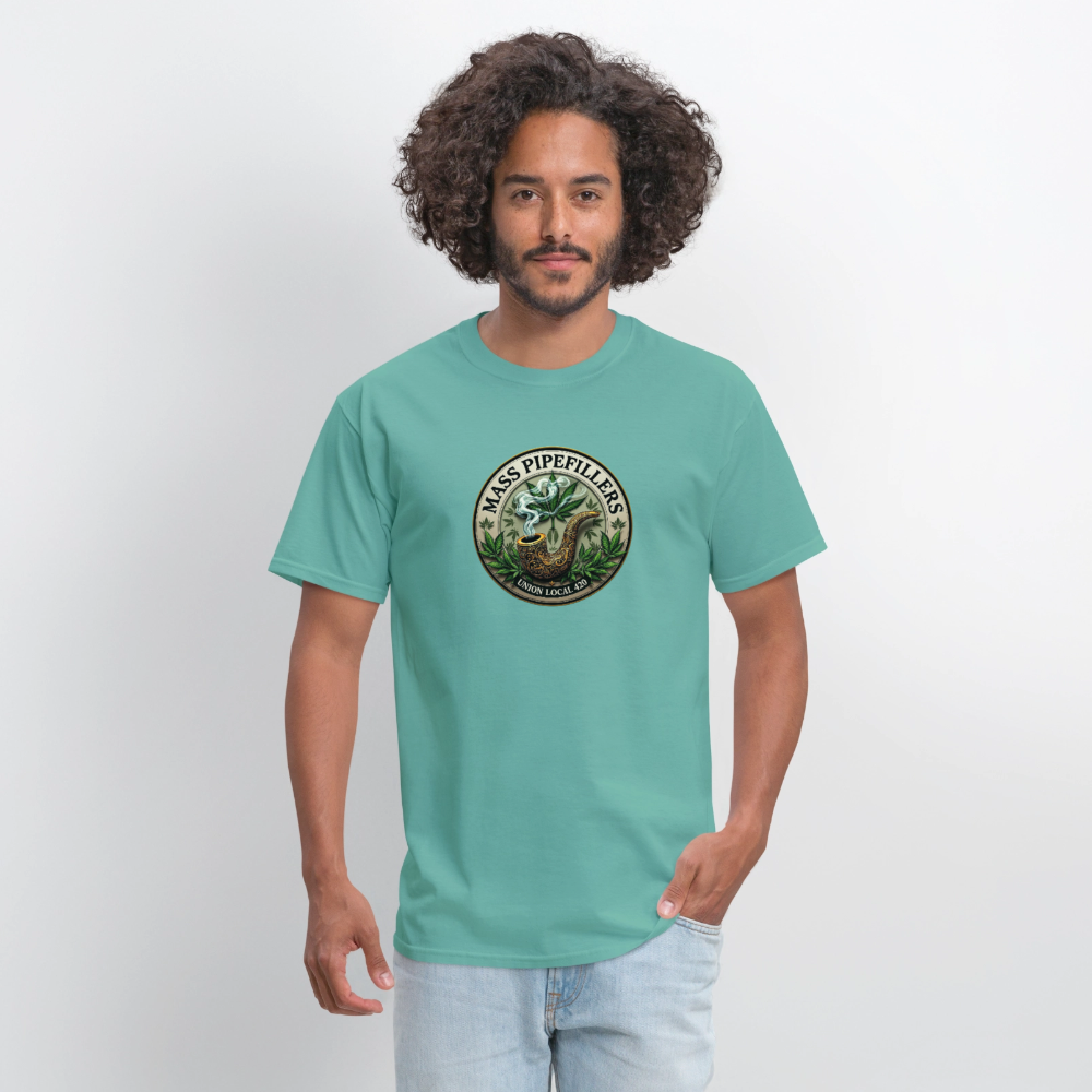 MASS PIPEFILLERS LOCAL 420 Men's T-Shirt - aquatic