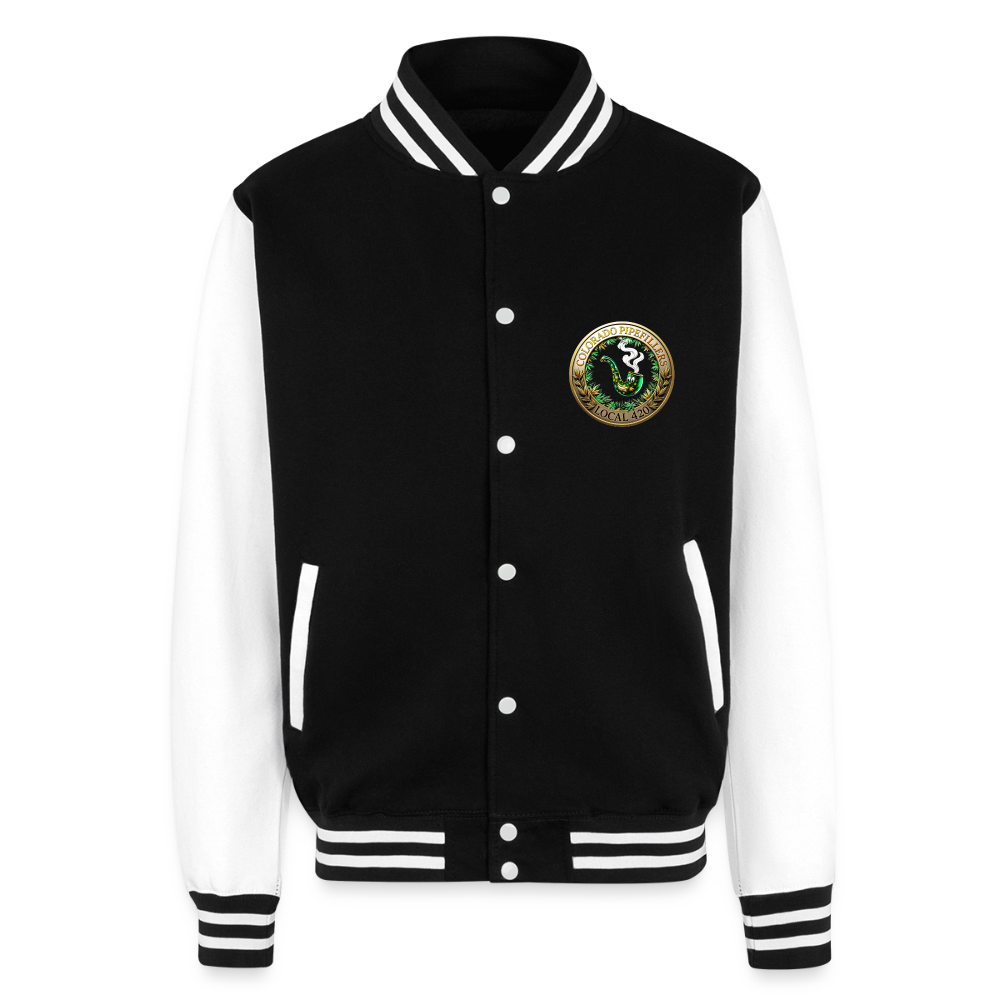 COLORADO PIPEFILLERS LOCAL 420 / 4 EMBLEM Unisex College Sweat Jacket - black/white