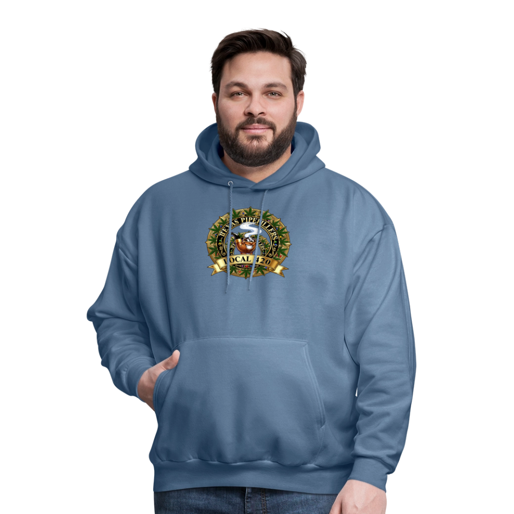 TEXAS PIPEFILLERS LOCAL 420 F/B DESIGN Men's Hoodie - denim blue