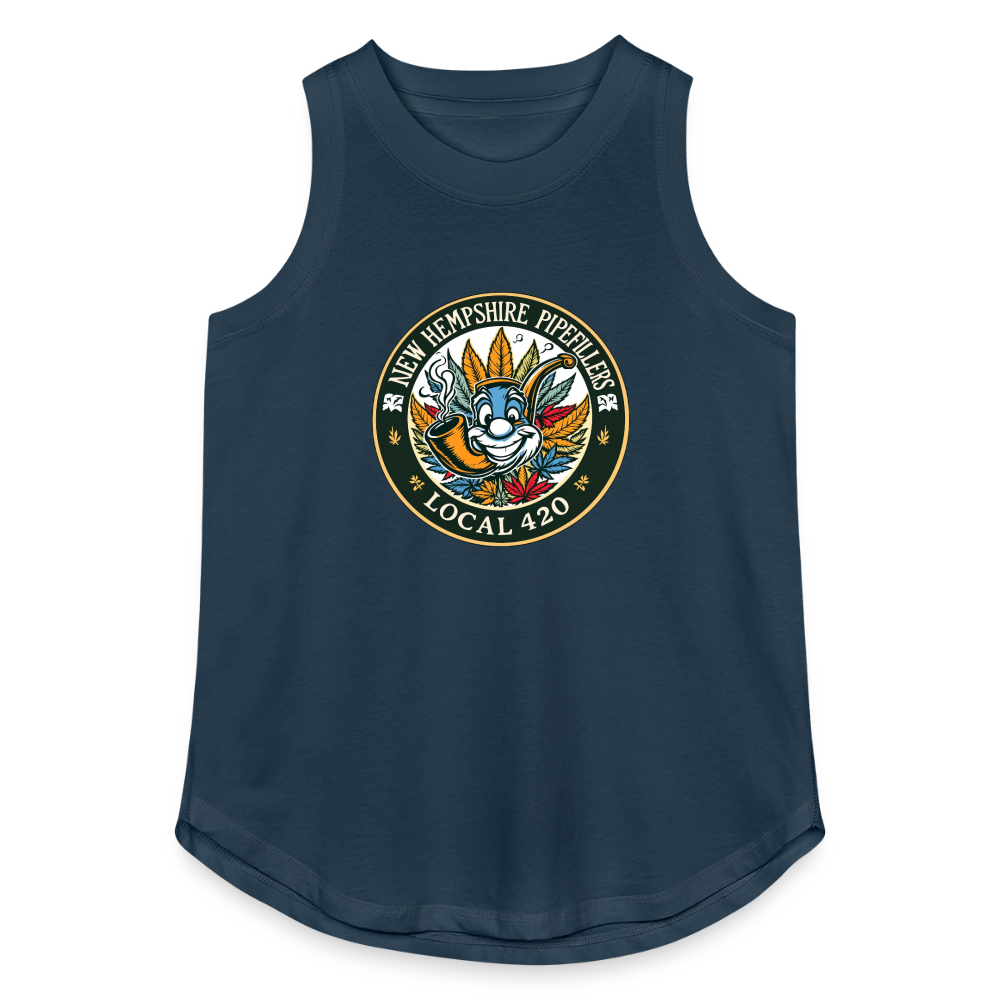 NEW HEMPSHIRE PIPEFILLERS LOCAL 420 Women's Relaxed Tank Top - denim