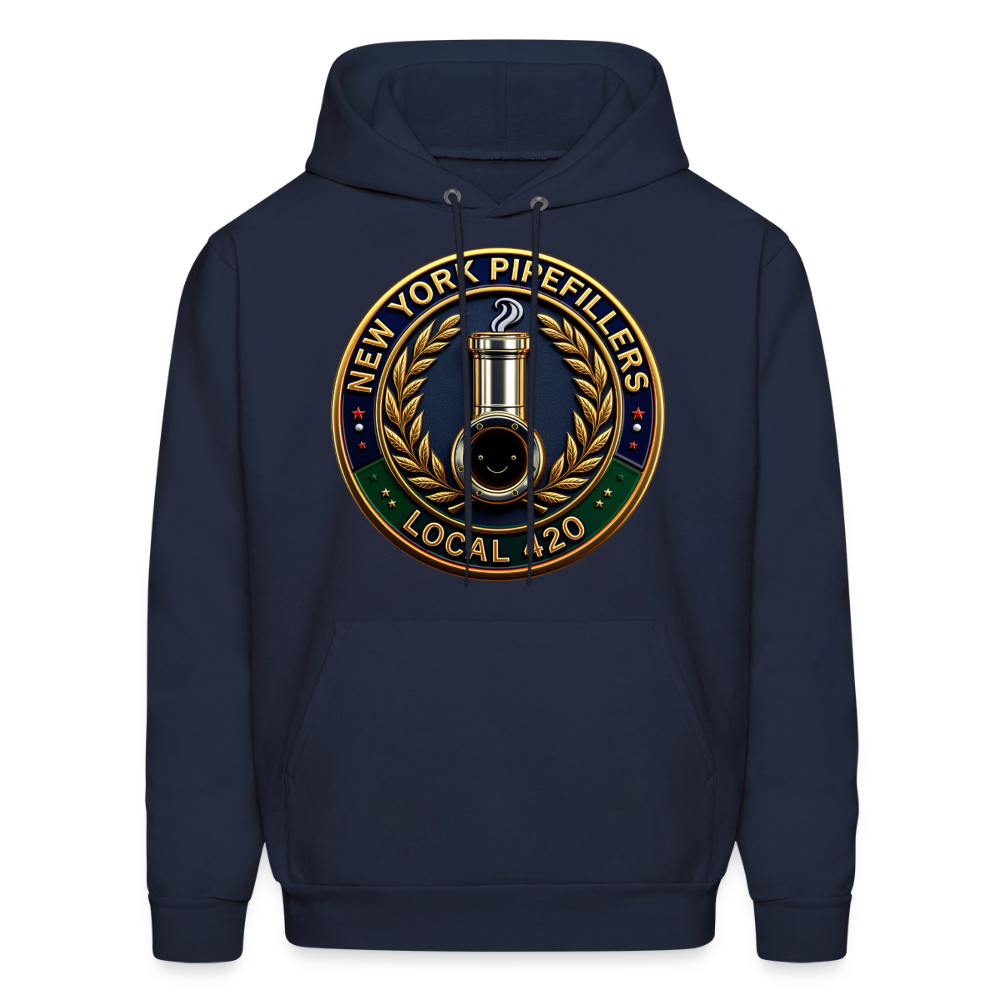 NEW YORK PIPEFILLERS LOCAL 420 F/B DESIGNS Men's Hoodie - navy