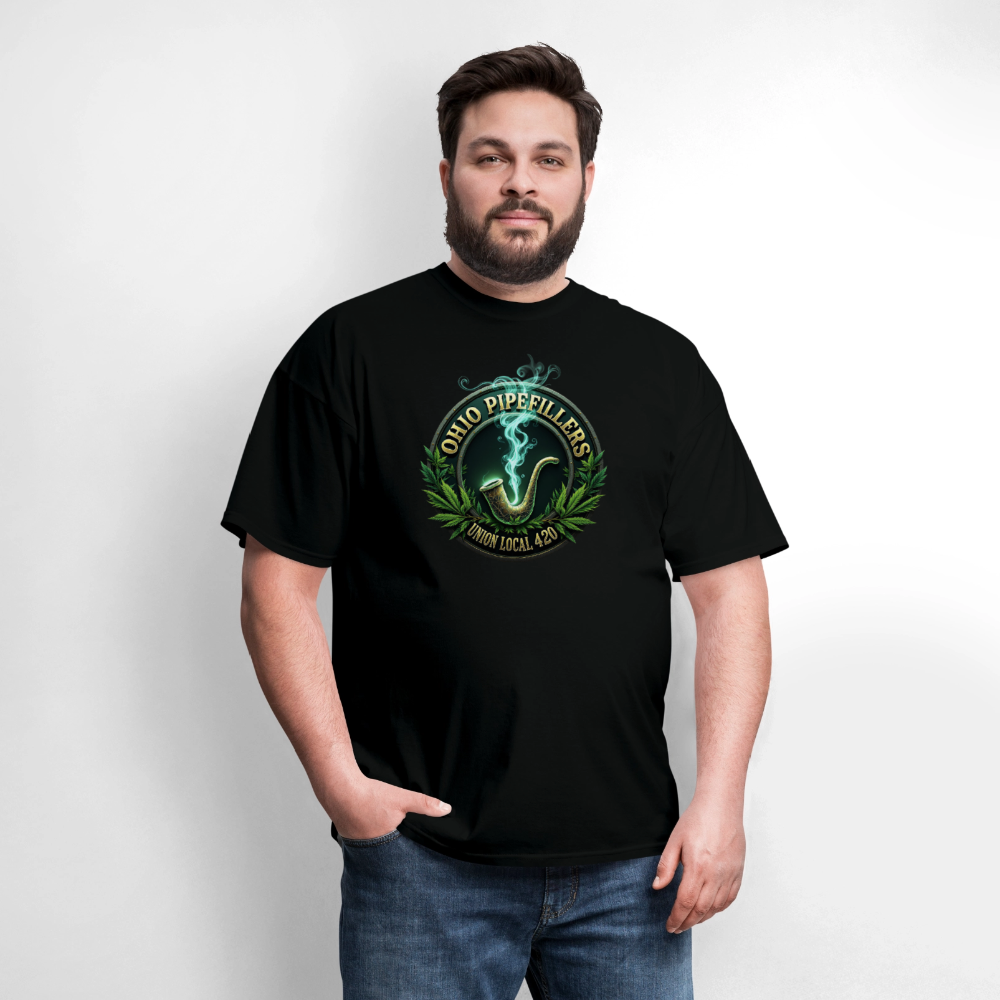 OHIO PIPEFILLERS UNION LOCAL 420 Men's T-Shirt - black