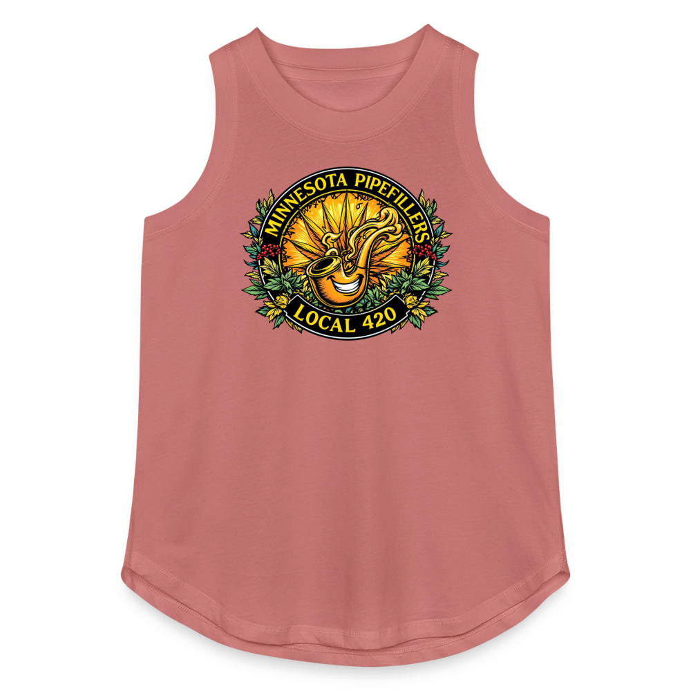 MINNESOTA PIPEFILLERS LOCAL 420 Women's Relaxed Tank Top - mauve