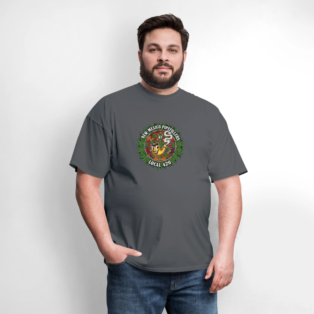 NEW MEXICO PIPEFILLERS LOCAL 420 MEN'S T-Shirt - charcoal
